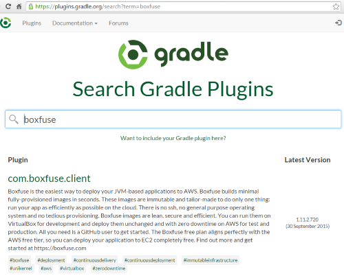 CloudCaptain on the Gradle Plugin portal